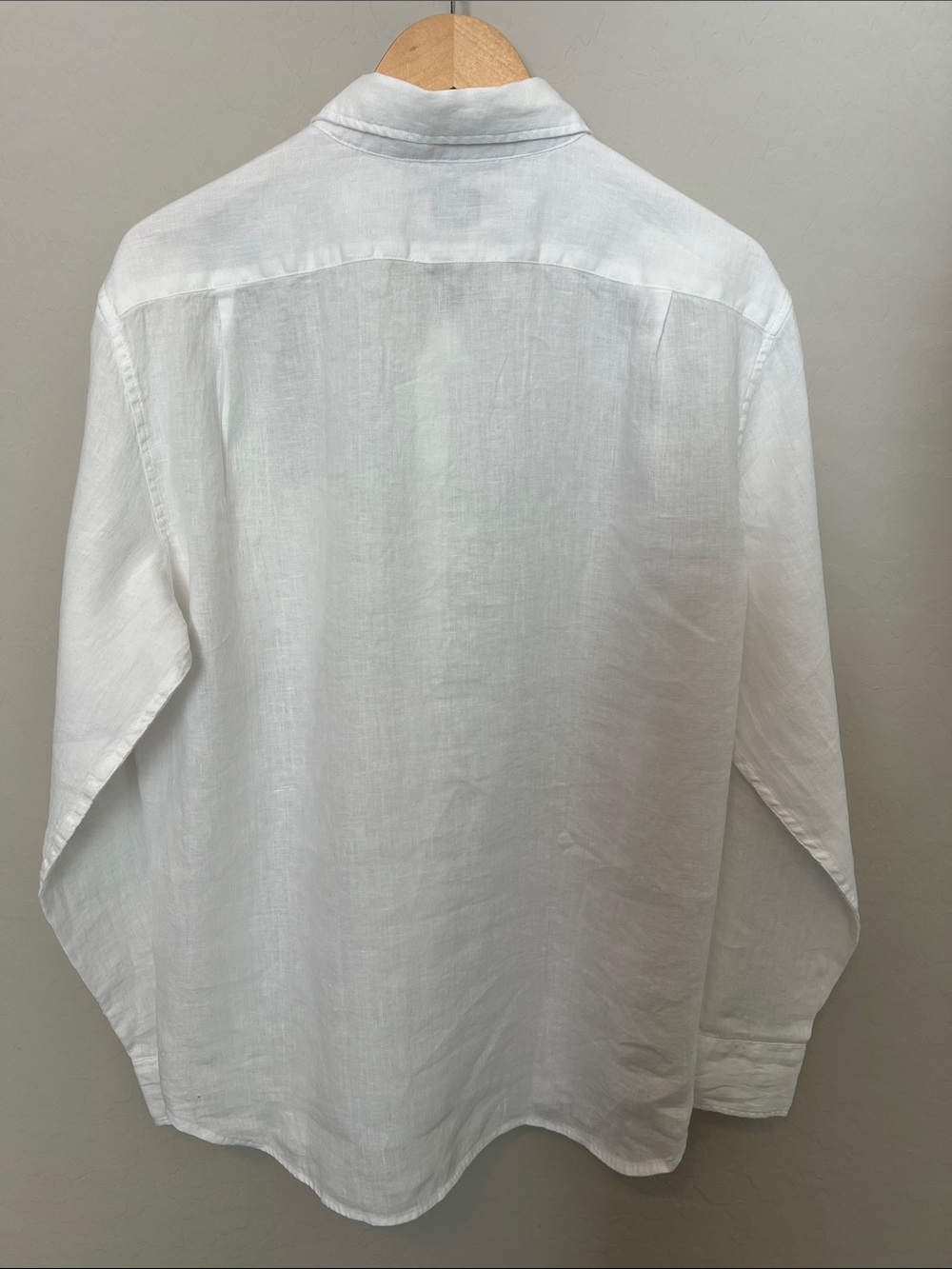J. Crew Men's White Button-Down Linen Shirt - Picture 6 of 6